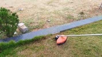 LAWN EDGES CUTTING STIHL FS 120 BRUSHCUTTER