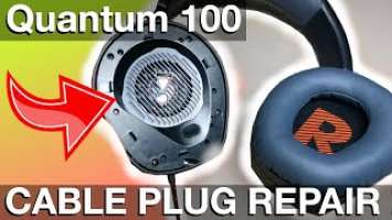 CABLE REPAIR on headphones JBL Quantum 100 (How to)