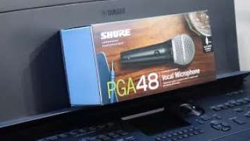 Shure PGA48 Microphone Unboxing And Review