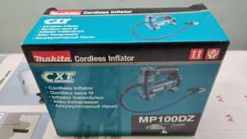 Unbox Makita MP100DZ - Cordless Inflator 12V max - 0.83MPa max air pressure
