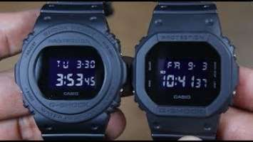CASIO G-SHOCK DW-5750E-1B VS G-SHOCK DW-5600BB-1