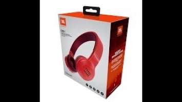 Unboxing Audífonos  JBL modelos E45BT color rojo