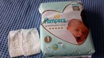 Подгузники для новорожденных Pampers premium care 1