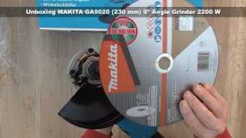 Unboxing and installing cutting disc on  MAKITA GA9020 (230 mm)9" Angle Grinder - Bob The Tool Man