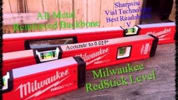 Milwaukee 16", 24", 48" RedStick level review