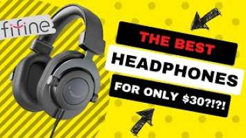 I Found The BEST Budget Studio Monitor Headphones | Fifine H8 Headphones Review