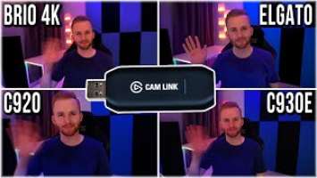 Elgato Cam Link 4K Review & Comparison to Logitech Brio 4K, C920, and C930e - Two Minute Tech Review