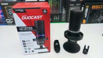 HyperX DuoCast RGB USB Microphone Unboxing, Sound Test & Review! *NEW 2022*