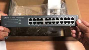 Unboxing Review for TL SG1024D 24-Port Gigabit Desktop/Rackmount Switch-Urdu-Hindi