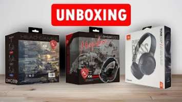 JBL TUNE500BT & J08 gaming headphones unboxing by @unboxworld360  | #asmr