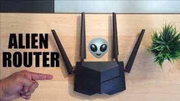 ALIEN Router ?? Tenda AC10 Giabit Ethernet Dual-Band Wifi Router Unboxing and Review