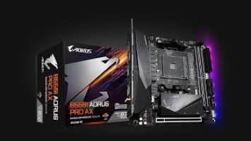 Распаковка и обзор материнской платы GIGABYTE B550I AORUS PRO AX (2160р 4К)