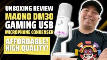 Maono DM30 Gaming USB Condenser Microphone review/unboxing