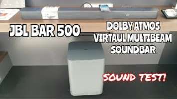 New! JBL BAR 500 Dolby Atmos 590W w/Virtual Multibeam Soundbar | Bass Sound Test!