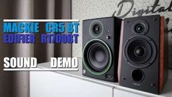 Mackie CR5 BT vs Edifier R1700BT  ||  Sound Demo w/ Bass Test