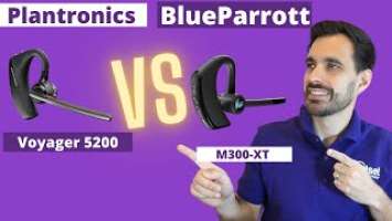 Plantronics Voyager 5200 vs BlueParrott M300-XT + Mic Test Comparison