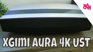 This is The XGIMI Aura 4k UST Laser Projector!