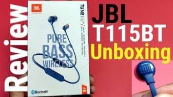 JBL T115BT Bluetooth Earphones Unboxing & review - JBL Tune 115BT - Unboxing Wala