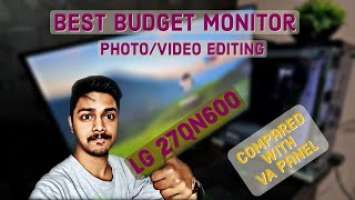 [Hindi] Best Budget LG IPS Monitor for Photo/Video Editing ||27QN600|| Full Review