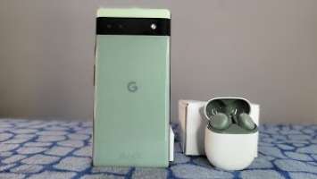 Google Pixel 6a & Pixel Buds A-Series Unboxing,Setup & Camera Option