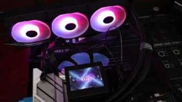 ASUS ROG Ryujin III 360 ARGB display & lighting options