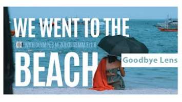 My Experience with the Olympus 45mm f1.8 Lens: A Laiya Beach Vlog