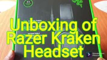 Razer Kraken - Multi-platform Wired Gaming Headset(Black)!!!Unboxing!!!