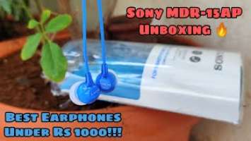 Sony MDR-EX15AP Earphones Unboxing | Best Earphones Under 1000 | ASM TECH