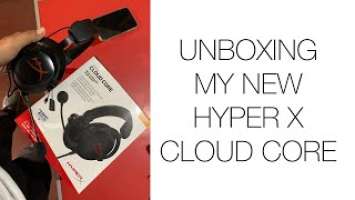 Unboxing my new Gaming Headphone! Hyper X Cloud Core 7.1