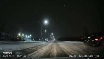 Видеорегистратор 70mai Dash Cam A800s. съёмка в тёмное время суток.
