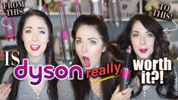 Dyson Airwrap On Long Hair | Unboxing Dyson PR + Honest Dyson Airwrap Review