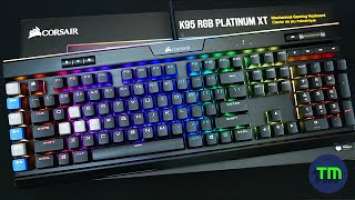 [4K Visual Review] Corsair K95 RGB Platinum XT Cherry Brown Switches 언박싱 커세어 플레티늄 체리 갈축