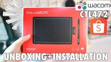 One by Wacom CTL472 Pen Tablet | Unboxing + Installation + Set-Up) ❤︎ | emmy lou