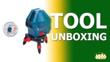Bosch GLL 3-15 X Line Laser level 3x Lines with Plumb Points 15 meters Quick Unboxing