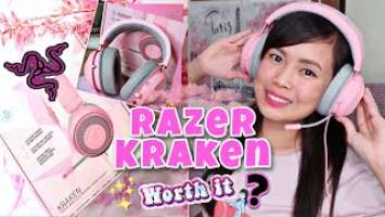 Razer Kraken Pink Quartz Gaming Headset (English dub) Unboxing and Review | Pinkermom Tricia