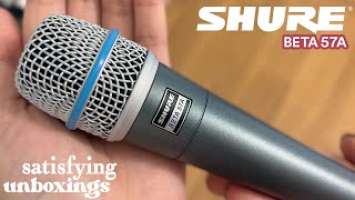  shure beta 57A unboxing (very satisfying asmr)