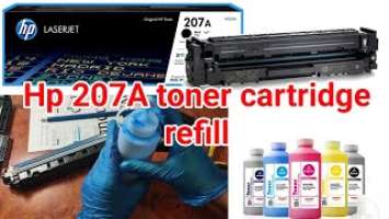 How to Refill Hp 207A/W2210A Toner Cartridge Simple step..Hp toner 207A Recycle/Reuse/Refill 2022.