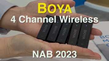 Boya BY-W4 4 Mic Wireless System - NAB 2023
