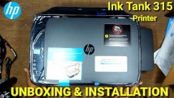 hp ink tank 315 printer unboxing & installation