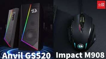 REDRAGON - Impact M980 Mouse & Anvil GS520 Speakers - Unboxing - Review