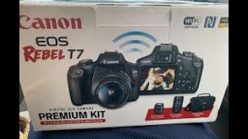 Unboxing #Canon #EOS #Rebel T7  #rebelT7