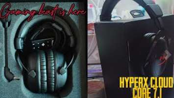 Hyperx cloud core 7.1 gaming headphones is here !! Hacker or wot !!