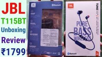 JBL T115BT BlueTooth Earphones Unboxing & Review [Hindi] - 7startech
