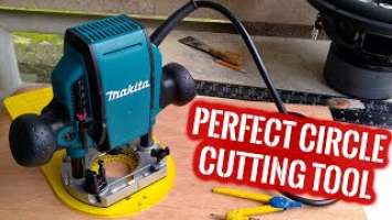 Makita RP0900 Plunge Router + Universal Circle Cutting Jig