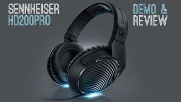 SENNHEISER HD 200 PRO ¦ STUDIO MONITOR HEADPHONES ¦ DEMO & REVIEW