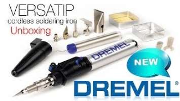Dremel Versatip 2014 butane soldering iron unboxing