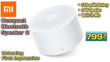 MI Compact Bluetooth Speaker 2 Unboxing & Details | Small Pocket Speaker