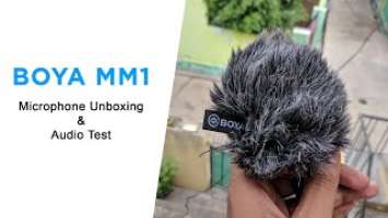 Boya by MM1 microphone unboxing and Audio Test | Best micorphone for bloggers and youtubers