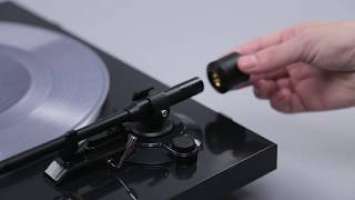Настройка тонарма в проигрывателе виниловых дисков Denon DP-300F