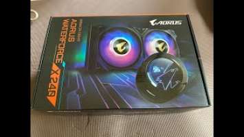 GIGABYTE LCDディスプレイ付きの簡易水冷CPUクーラー　AIO　aorus waterforce x 240  AMD Ryzen 5800Xでレビュー